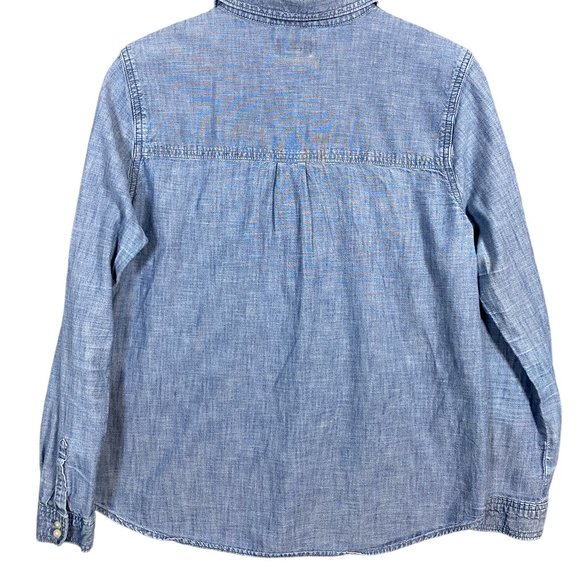 Levi's Womens Denim Classic Western Button Down Shirt Size Large - Picture 4 of 4